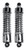 V-Factor Chrome Shock Absorbers Pair 13 & 1/2" Fits Harley Big Twin 1958-72 HD# 54500-67