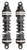 Progressive Suspension Shock Absorbers 12.5" 944 Series Fits Harley FL & Touring Models 5 speed 1980-Later