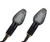 Black Mini LED Arrow Amber Light Motorcycle Turn Signals. Sleek and bright. Sold as a Pair Black Mini LED Arrow Amber Light Motorcycle Turn Signals. Sleek and bright. Sold as a Pair