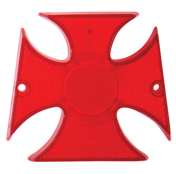 REPLACEMENT LENS FOR V-FACTOR MALTESE CROSS TAILLIGHT ASSEMBLIES FOR CUSTOM USE