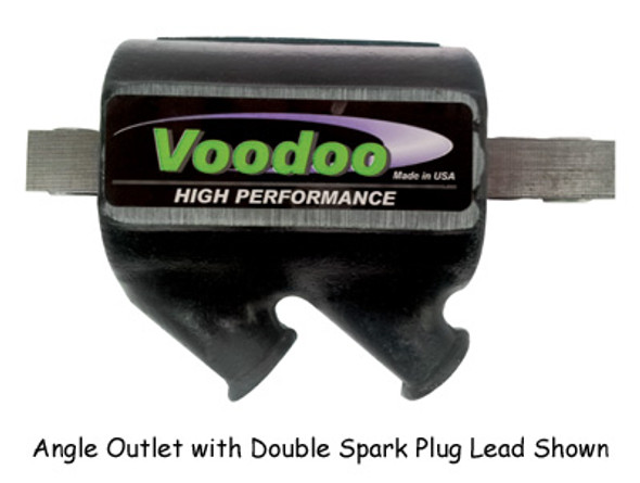 Voodoo Green Double Spark Ignition Coil 30,000+ V 5 OHM For Harley Big Twin & Sportster # VOO-22