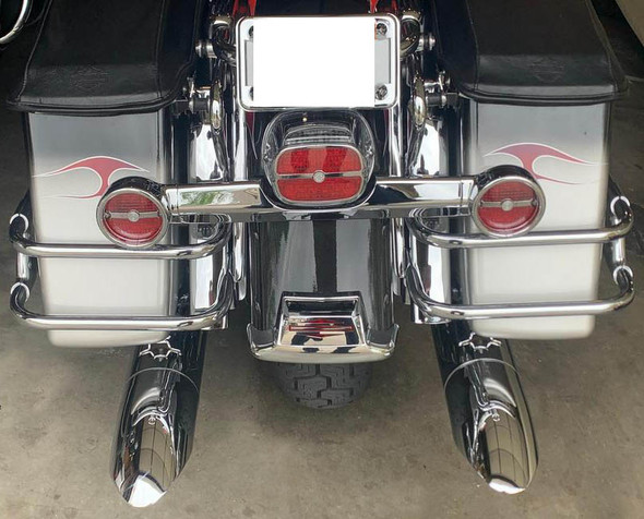 rear view of saddlebags