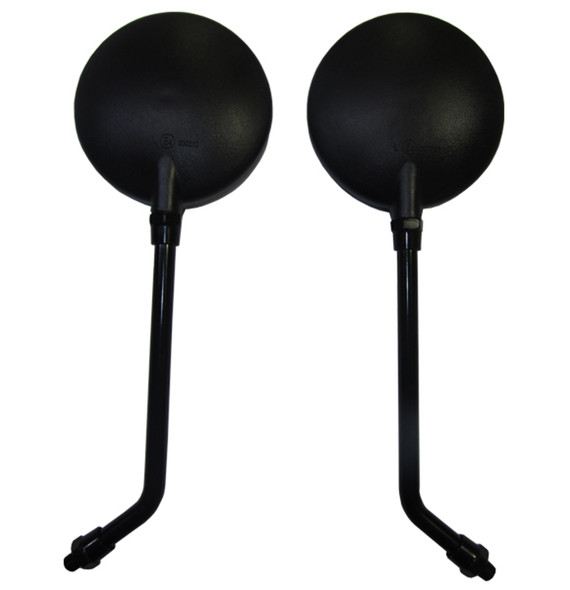 Black Viking Motorcycle Handlebar Mirrors for Kawasaki Drifter