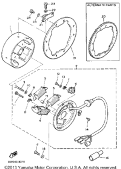 Washer, Spring 1988 VK540 (VK540M) 92990-05100-00