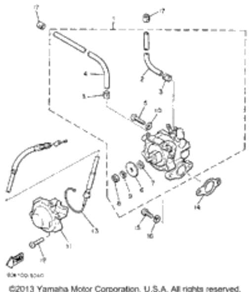 Washer, Spring 1988 PHAZER DELUXE (ELEC START) (PZ480EM) 92990-05100-00