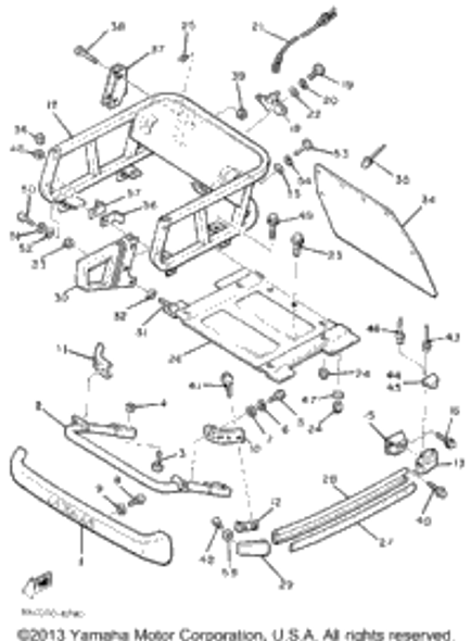 Washer 1 1984 ENTICER 340T (LONG TRACK) (ET340TH) 8X0-77525-00-00