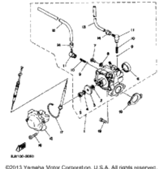 Screw, Pan Head 1984 ENTICER 340 (ET340H) 98506-04018-00