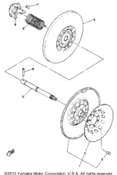 Rivet, Flat Head 1980 ET340ED 90263-05023-00