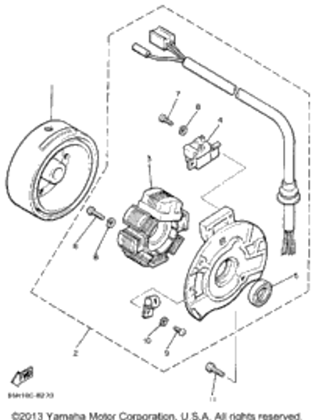 Screw, Pan Head 1988 SNOSCOOT (ELEC START) (SV80EM) 98503-05025-00