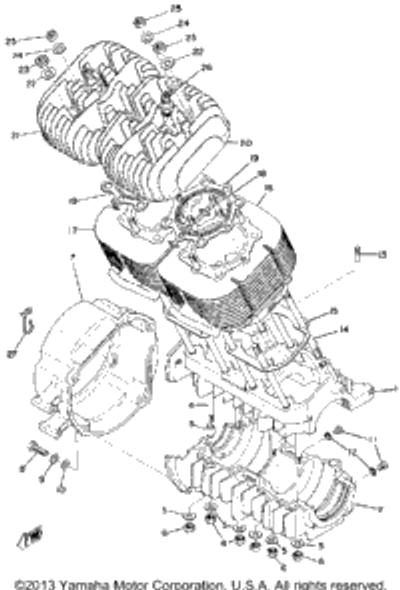 Nut (95301-10600-00) 1975 SR643 95303-10600-00