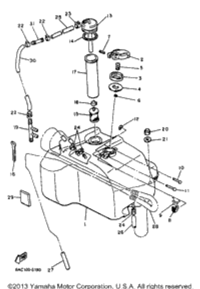 Clip 1998 VK540 II (VK540EB) 90467-09026-00