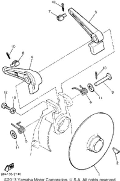 Spring, Torsion 1992 BRAVO T (LONG TRACK) (BR250TS) 90508-29601-00