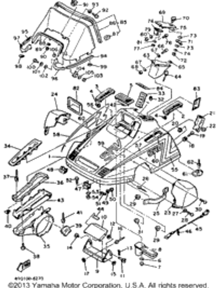 Clip 1985 SRV (SR540J) 90468-10004-00