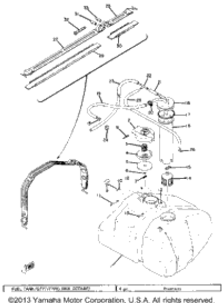 Pin, Spring 1974 GP292F 91609-25032-00