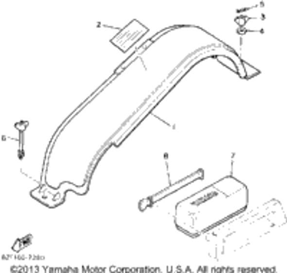 Nut, Wing 1992 BRAVO (BR250S) 90175-08021-00