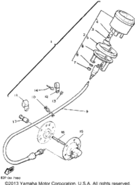 Clamp 1992 BRAVO (BR250S) 90464-10038-00