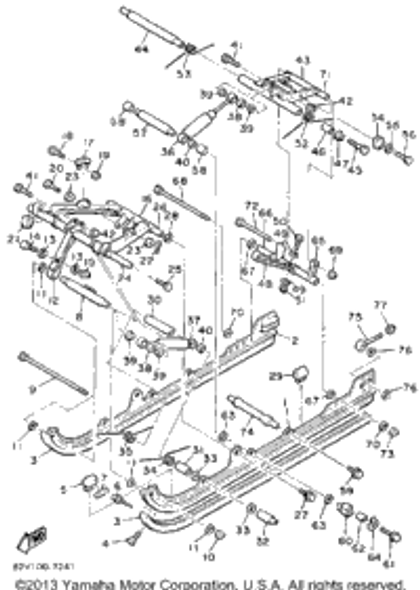 Washer, Plate 1988 PHAZER DELUXE (ELEC START) (PZ480EM) 92990-08600-00