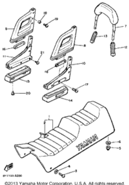 Nut, Lock 1985 XL-V (XL540J) 95712-08300-00