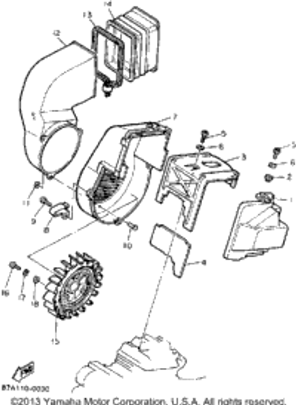 Bolt, Hexagon 1990 SNOSPORT (ELEC START) (SV125EP) 97313-06016-00