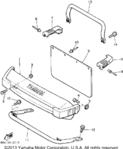 Nut, With Washer 1992 BRAVO (BR250S) 95701-06500-00