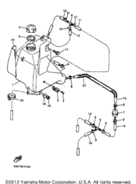 Bolt, Flange 1998 VK540 II (VK540EB) 95807-06016-00