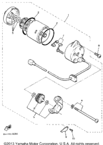 Screw, Pan Head 1988 SNOSCOOT (ELEC START) (SV80EM) 98580-05010-00