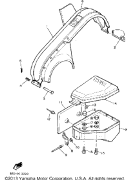 Washer, Plate 1985 SRV (SR540J) 90201-04325-00