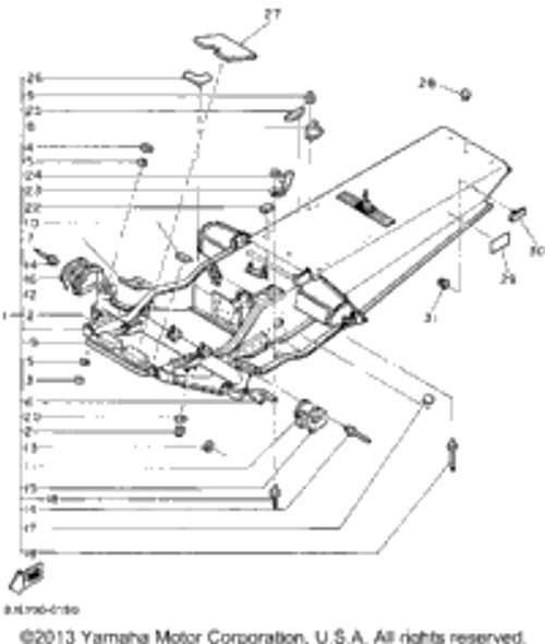 Washer, Plate 1990 OVATION LE (ELEC START) (CS340EP) 90201-047A7-00