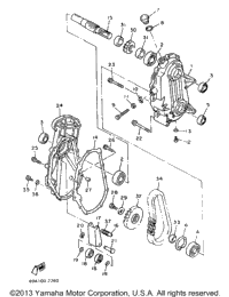 Screw, Bind 1993 VMAX-4 (VX750T) 98903-06008-00