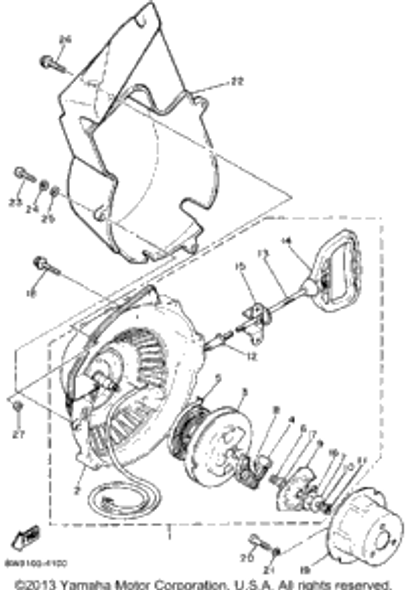 Screw, Pan Head 1987 ET340TL 98516-06030-00