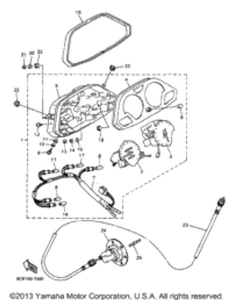 Bulb (6V-3W) 1997 VMAX 600 XT (VX600XTA) 4N0-83516-00-00