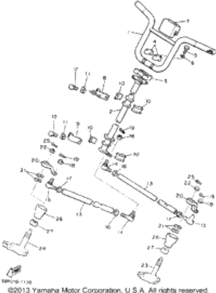 Pin, Cotter 1992 BRAVO T (LONG TRACK) (BR250TS) 91402-25018-00