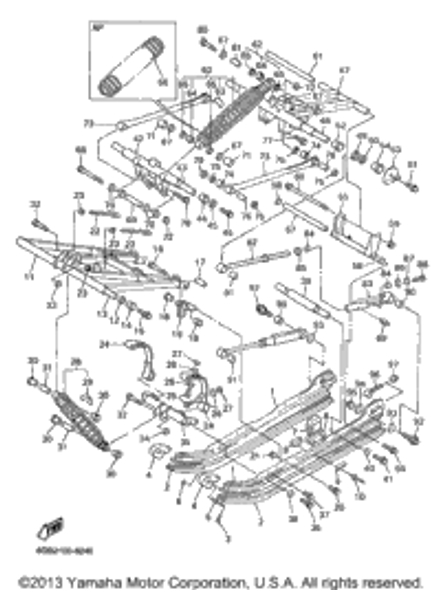 Rivet, Blind 1998 VMAX 500 XTC DELUXE (ELEC START) (VX500XTCDB) 90267-48099-00