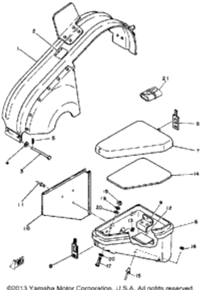 Pin, Clevis 1979 EC540C 91701-06082-00