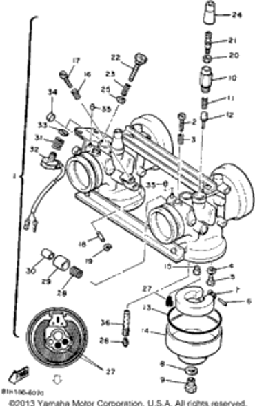 Cap 1990 PHAZER II LE (ELEC START) (PZ480EP) 895-14169-00-00