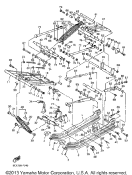 Nut, Self-Locking 1997 VMAX 600 XTC (VX600XTCA) 90185-10120-00