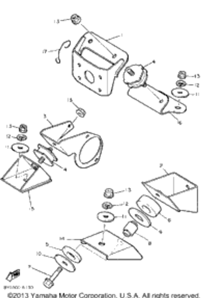 Washer, Plate 1985 SRV (SR540J) 90201-107G8-00