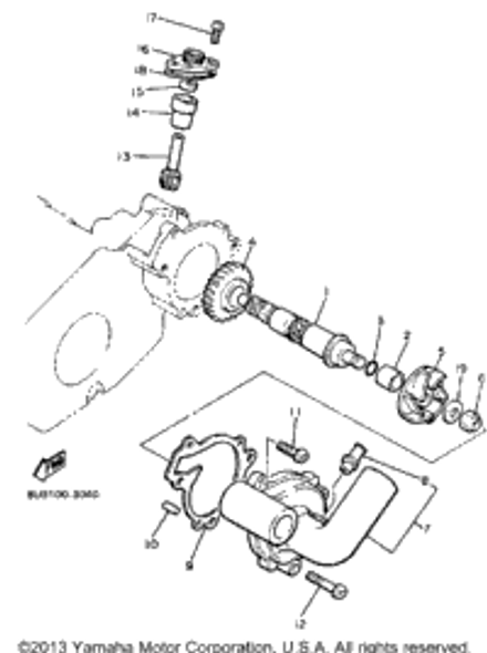 Washer, Plate 1985 V-MAX (VMX540J) 90201-08452-00