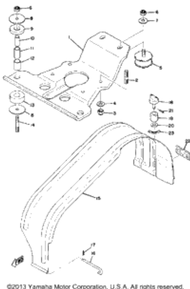 Washer, Plate 1975 GPX433G 90201-10151-00