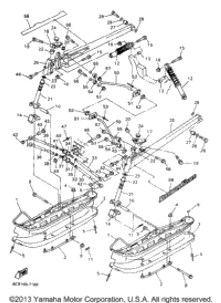 Rivet, Blind 1997 VMAX 600 XTC (REVERSE) (VX600XTCRA) 90267-48184-00