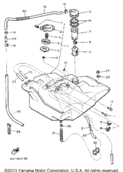 Clip 1990 OVATION LE (ELEC START) (CS340EP) 90467-11028-00