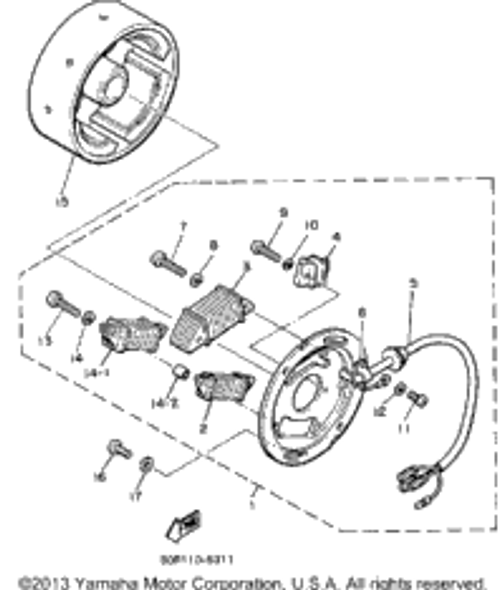 Washer, Plate 1985 SS440 (SS440J) 90201-06043-00