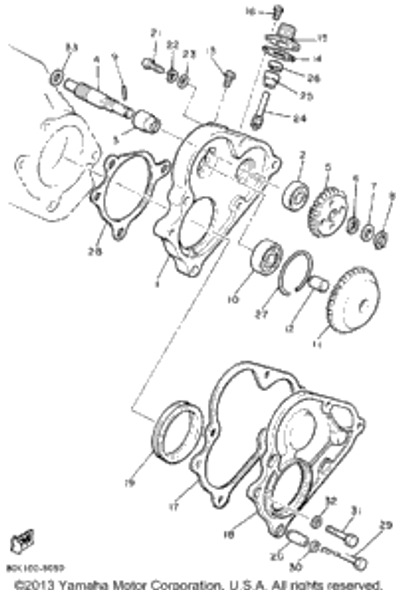 Oil Seal, So-Type 1988 PHAZER (PZ480M) 93104-06033-00