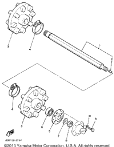 Washer, Conical Spring 1988 PHAZER (PZ480M) 90208-22001-00