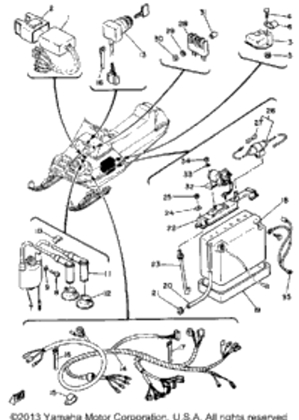 Clamp, Cord 1979 EC540C 861-82361-00-00