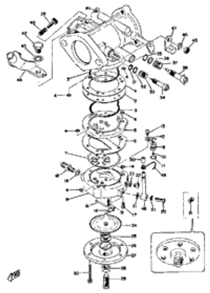 Screw, Flat Head 1971 SL338B 98702-03008-00