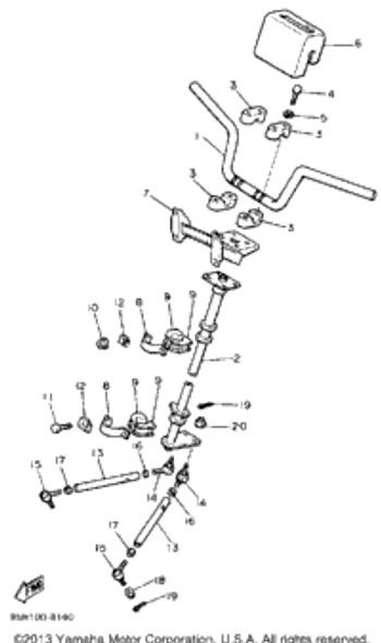 Washer, Spring 1988 SNOSCOOT (ELEC START) (SV80EM) 92990-08100-00