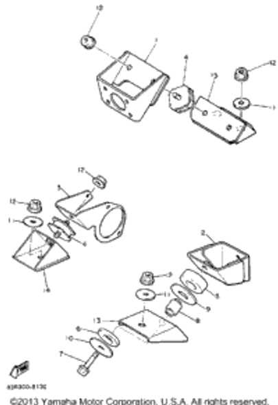 Washer, Plate 1988 VK540 (VK540M) 90201-10321-00