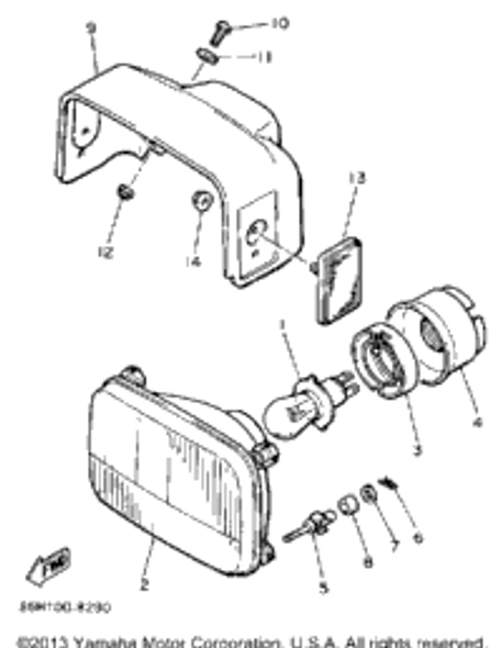 Washer, Special 1988 SNOSCOOT (SV80M) 8V0-84327-00-00