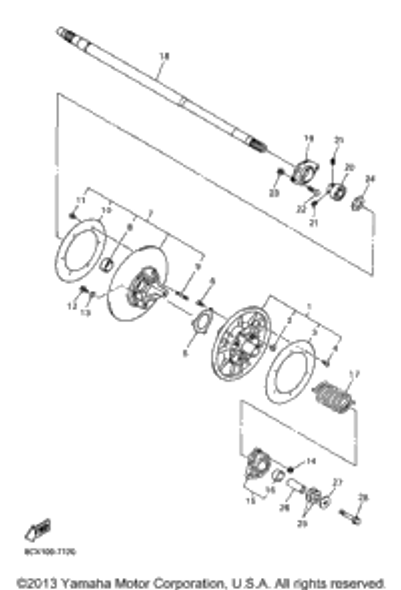 Washer, Plate (T=05) UR UN 1997 VMAX 600 XTC (VX600XTCA) 90201-222F0-00